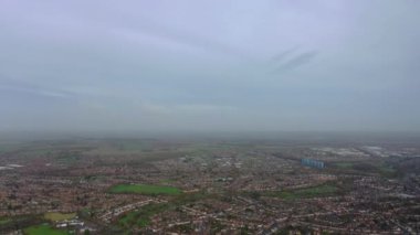 İngilizce, İHA Kamerası, Hava Görüntüleme Konutları Yüksek Açı Görünümü  