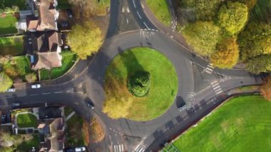 İngilizce, İHA Kamerası, Hava Görüntüleme Konutları Yüksek Açı Görünümü  
