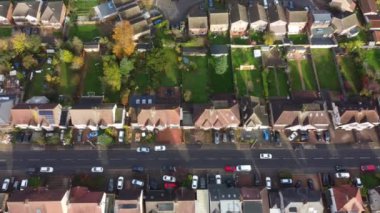 İngilizce, İHA Kamerası, Hava Görüntüleme Konutları Yüksek Açı Görünümü  