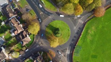 İngilizce, İHA Kamerası, Hava Görüntüleme Konutları Yüksek Açı Görünümü  
