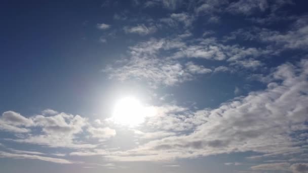 Piękny Widok Chmury Niebie — Wideo stockowe