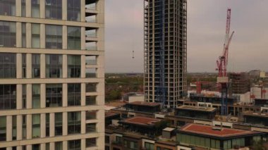Merkez Croydon Yüksek Açı Manzarası, Londra İngiltere Şehri