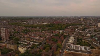 Merkez Croydon Yüksek Açı Manzarası, Londra İngiltere Şehri