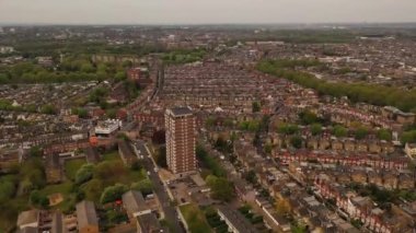 Merkez Croydon Yüksek Açı Manzarası, Londra İngiltere Şehri