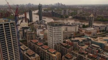 Merkez Croydon Yüksek Açı Manzarası, Londra İngiltere Şehri