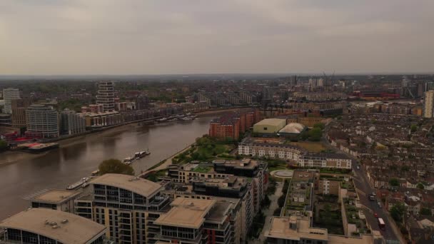 Hög Vinkel Utsikt Över Central Croydon London City England — Stockvideo
