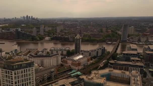 High Angle View Central Croydon Londres Cidade Inglaterra — Vídeo de Stock