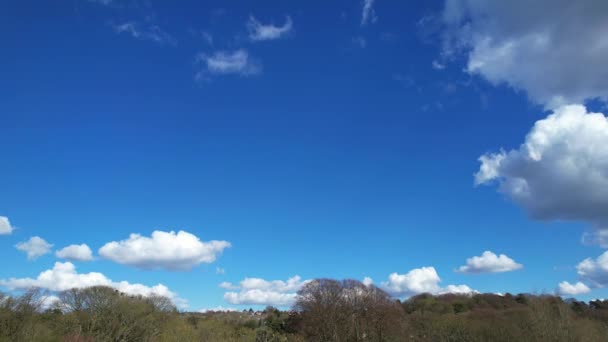 Beautiful Sky Dramatic Clouds Luton City England — Stock video
