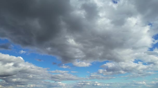 Cielo Más Hermoso Con Nubes Dramáticas Sobre Ciudad Luton Inglaterra — Vídeo de stock