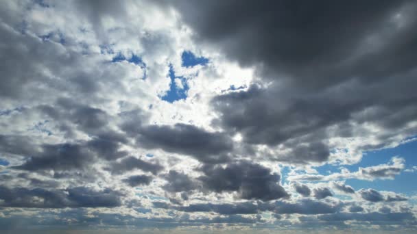 Cielo Más Hermoso Con Nubes Dramáticas Sobre Ciudad Luton Inglaterra — Vídeos de Stock
