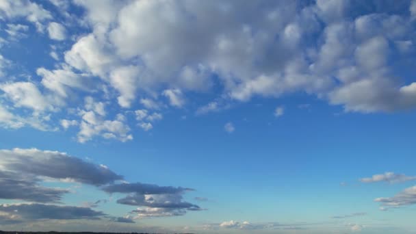 Most Beautiful Sky Dramatic Clouds Luton City England — стокове відео