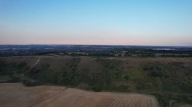 İngiltere 'nin İngiliz Kırsalının En Güzel Manzarasının Hava Manzarası