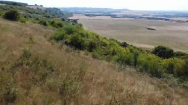 İngiltere 'nin İngiliz Kırsalının En Güzel Manzarasının Hava Manzarası