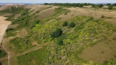 İngiltere 'nin İngiliz Kırsalının En Güzel Manzarasının Hava Manzarası