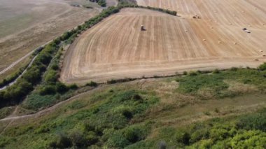 İngiltere 'nin İngiliz Kırsalının En Güzel Manzarasının Hava Manzarası
