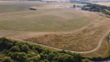 İngiltere 'nin İngiliz Kırsalının En Güzel Manzarasının Hava Manzarası