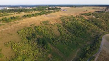 İngiltere 'nin İngiliz Kırsalının En Güzel Manzarasının Hava Manzarası
