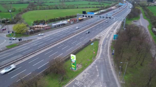 England 9Th April 2023 High Angle View British Motorways Highways — Stockvideo
