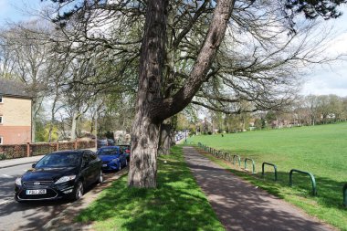 İngiltere, Birleşik Krallık - 7 Nisan 2023: Sharpenhoe 'nun güzel manzarası, İngiltere, Birleşik Krallık