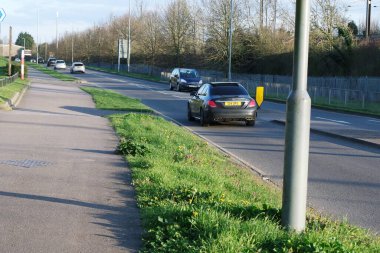 İngiltere, Birleşik Krallık - 7 Nisan 2023: Sharpenhoe 'nun güzel manzarası, İngiltere, Birleşik Krallık