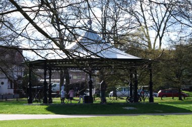  Wardown Park 'ın Güzel Manzarası, Luton, İngiltere