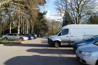  Wardown Park 'ın Güzel Manzarası, Luton, İngiltere