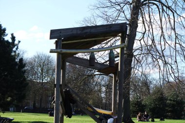  Wardown Park 'ın Güzel Manzarası, Luton, İngiltere