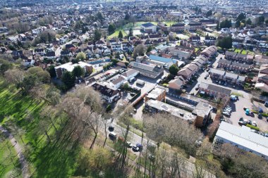  Wardown Park 'ın Güzel Manzarası, Luton, İngiltere