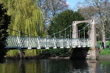  Wardown Park 'ın Güzel Manzarası, Luton, İngiltere