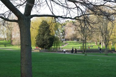  Wardown Park 'ın Güzel Manzarası, Luton, İngiltere