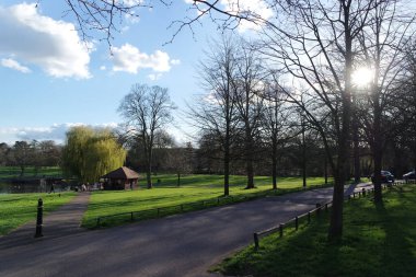  Wardown Park 'ın Güzel Manzarası, Luton, İngiltere