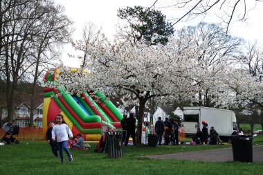  Wardown Park 'ın Güzel Manzarası, Luton, İngiltere