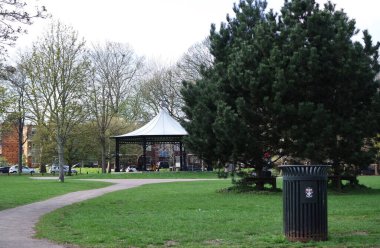  Wardown Park 'ın Güzel Manzarası, Luton, İngiltere