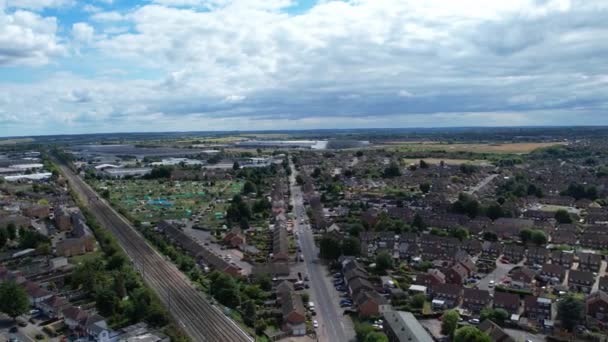 England Luton 25Th March 2023 Aerial Footage Northern Luton Leagrave — Video Stock