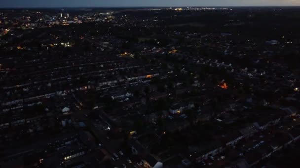 Imágenes Aéreas Luton City England Reino Unido Durante Amanecer — Vídeos de Stock