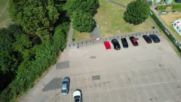 Images Drone Angle Élevé Luton Town England Pendant Journée Nuageuse — Video