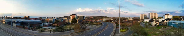 Ngiltere Nin Merkezi Luton Şehrinin Güzel Hava Manzarası — Stok fotoğraf