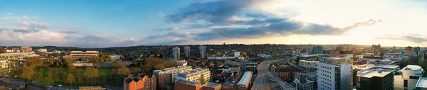 英国中卢顿市美丽的空中景观 — 图库照片