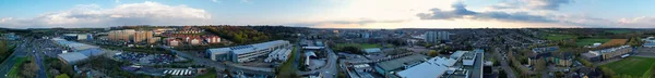 Schöne Luftaufnahme Von Central Luton City England — Stockfoto