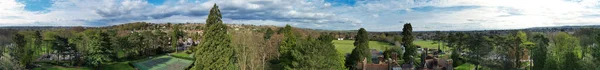 Panoramautsikt Över Wardown Park Och Luton Town England — Stockfoto