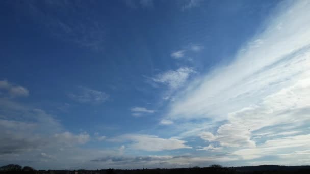 Most Beautiful Sky Dramatic Clouds Luton City England — Stock video