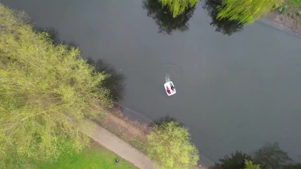 Αεροφωτογραφία Του Βρετανικού Δημόσιου Πάρκου Πλάνα Τραβήχτηκαν Την Κάμερα Του — Αρχείο Βίντεο