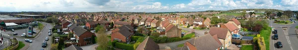 Nádherné High Resolution Ultra Wide Panoramic Aerial View Central Luton — Stock fotografie