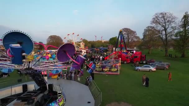 Eid Festival Rides Luton Angleterre — Video