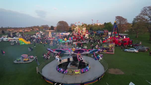 Eid Festival Rides Luton Angleterre — Video