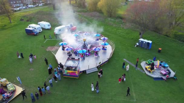 Eid Festival Rides Luton Anglia — Stock videók