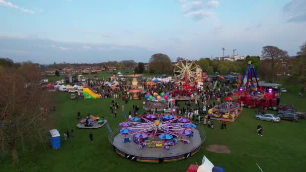 Eid Festival Rides Luton Anglia — Stock videók