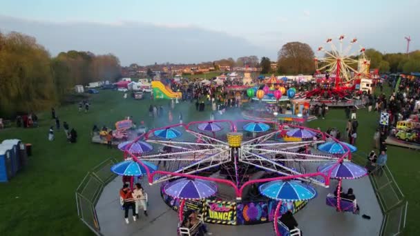 Eid Festival Rides Luton Anglia — Wideo stockowe