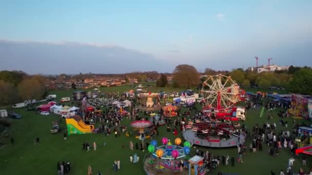 Eid Festival Rides Luton Anglia — Stock videók