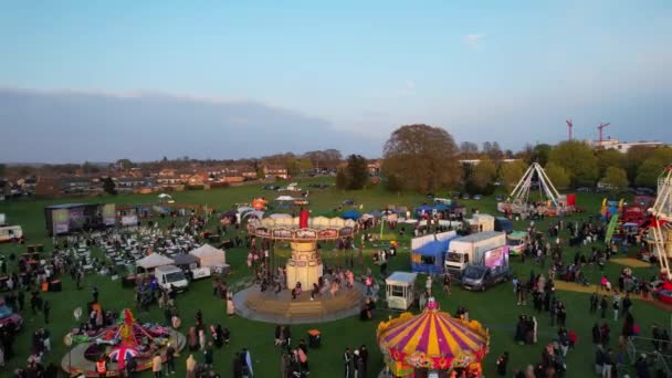 Eid Festival Rides Luton Inghilterra — Video Stock